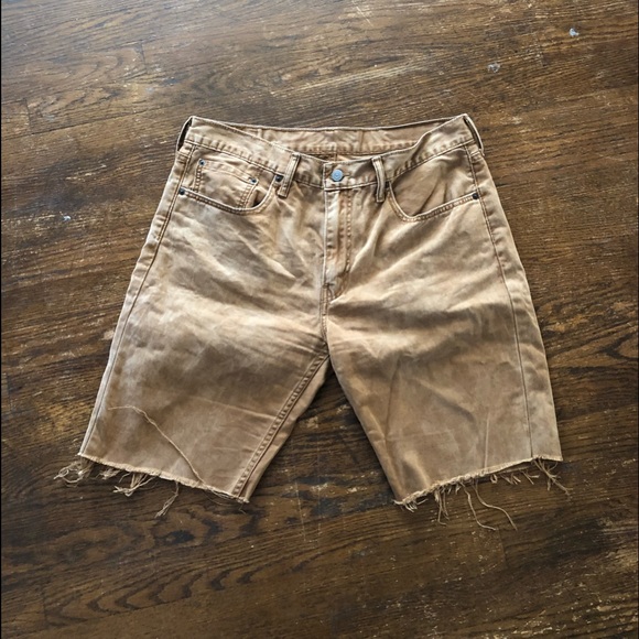 levis cut off shorts mens